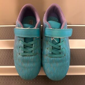 Brooman Mint and Purple Firm Ground Soccer Cleats
